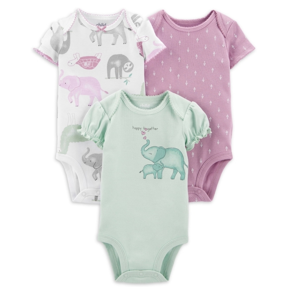 Carter's baby girl animal bodysuits